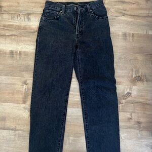 Denim Forum Women's Black Straight Leg Jeans